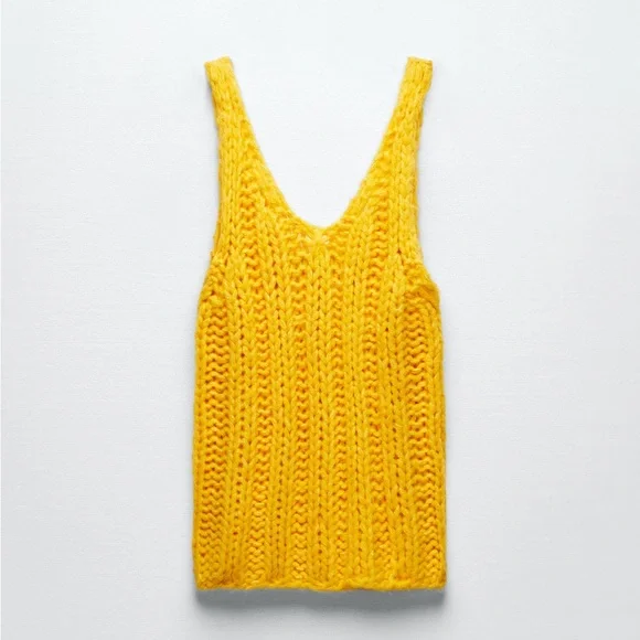 Zara STRAPPY KNIT TOP - Picture 3 of 8